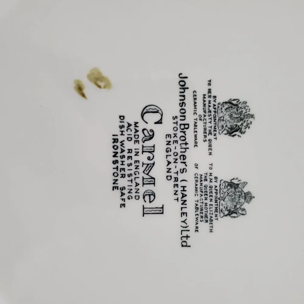 Johnson Brothers Carmel Floral Dinner Plates Set of 4 Plates 10-1/8